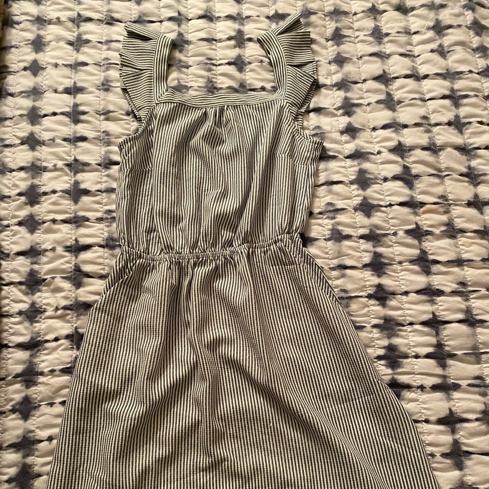 Stripped Blue and White Dress